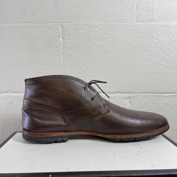 Timberland A1IRG Brown Leather Chukka Ankle Boots Lace Up Men's 12 US/11.5 UK - Picture 2 of 10